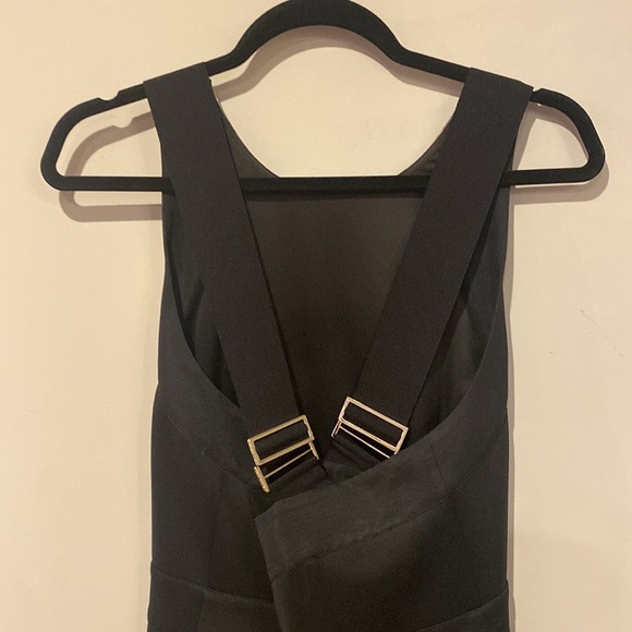 Ted Baker London Black Floral MIDI Bodycon Scuba Slit Dress size 4 or 10/12 - Picture 5 of 6